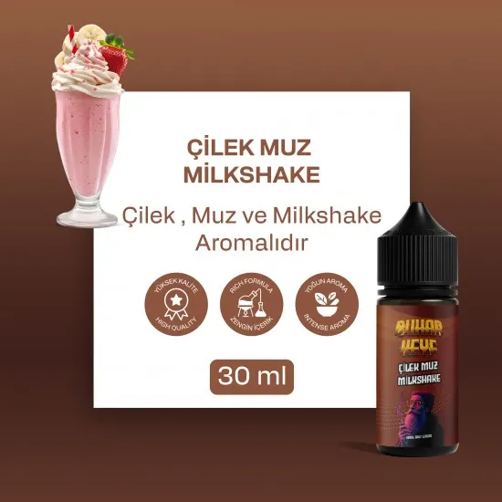 PRİVACY PLUS - Milkshake (ÇilekMuz) - 30ML Salt Likit PRİVACY PLUS - Milkshake (ÇilekMuz) - 30ML Salt Likit