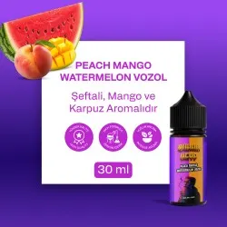 BHK VOZOL - Peach Mango Watermelon - 30ML Salt Likit