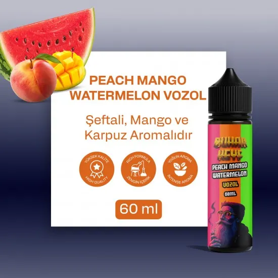 VOZOL - Peach Mango Watermelon 60ML VOZOL - Peach Mango Watermelon 60ML