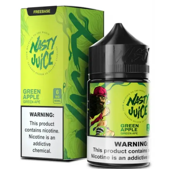 Nasty Juice GREEN APE 60ML Nasty Juice GREEN APE 60ML Elma Aromalı Premium Likit