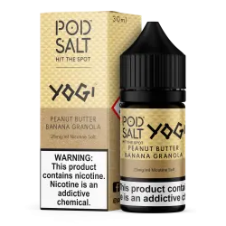 Pod Salt - YOGİ - PEANUT BUTTER BANANA GRANOLA Salt Likit 30ML