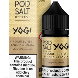 Pod Salt - YOGİ - PEANUT BUTTER BANANA GRANOLA Salt Likit 30ML