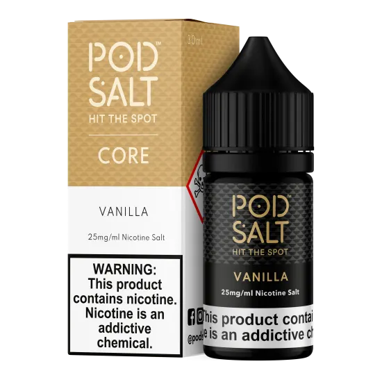 Pod Salt - CORE - VANILLA Salt Likit 30ML Pod Salt - CORE - VANILLA Salt Likit 30ML