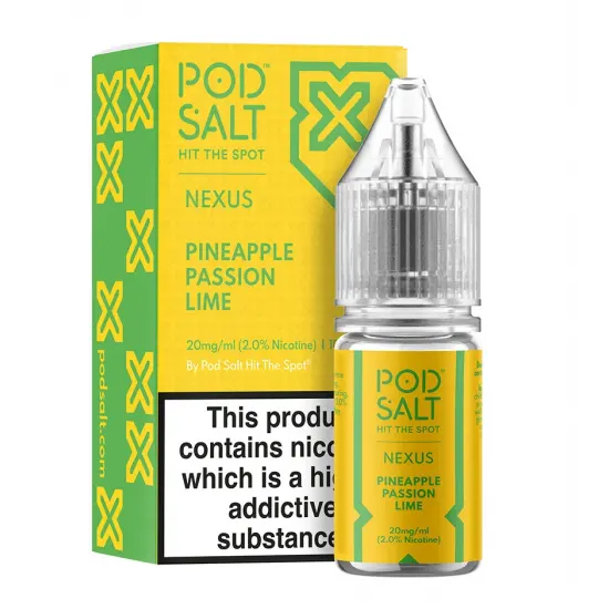 Pod Salt - NEXUS - PINEAPPLE PASSION LIME Salt Likit 30ML Pod Salt - NEXUS - PINEAPPLE PASSION LIME Salt Likit 30ML